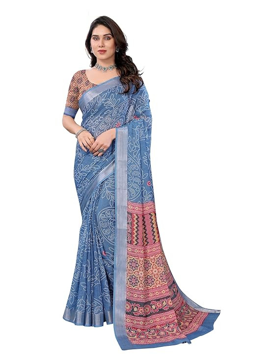 Amazon Brand - Myx Women's Printed Cotton Regular Fit Kurta